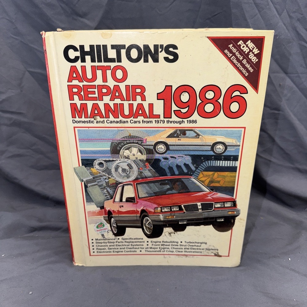 Vintage Chilton's Auto Repair Manual 1981-88 Car Maintenance Specifications